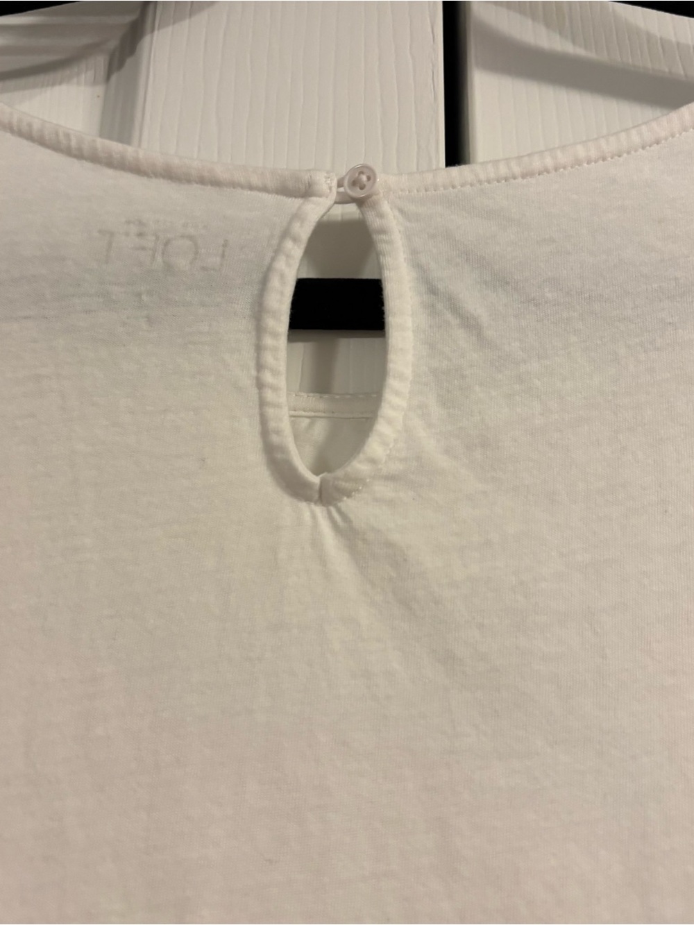 LOFT White Floral Eyelet Scoop Neck Sleeveless Cotton Top - Picture 6 of 11